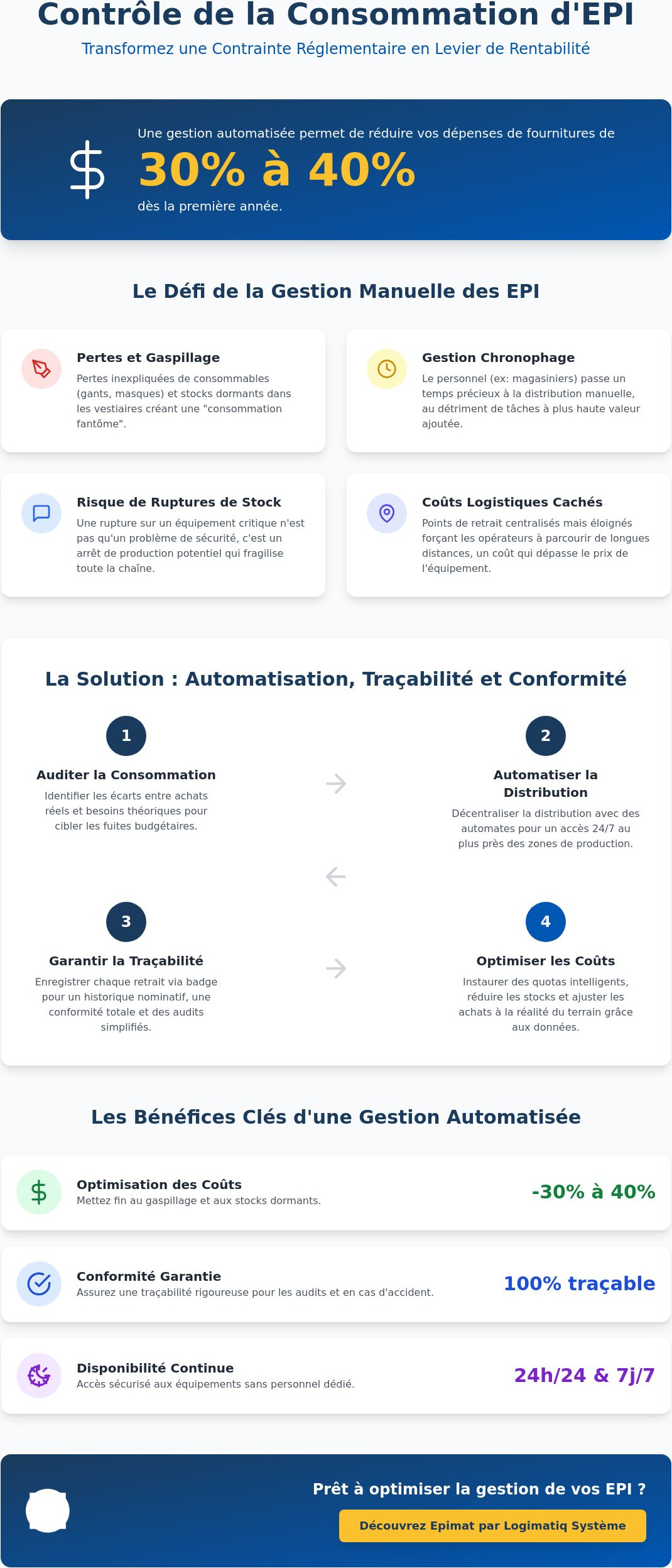 Contrôle consommation EPI entreprise : La checklist pour optimiser vos coûts en 2026