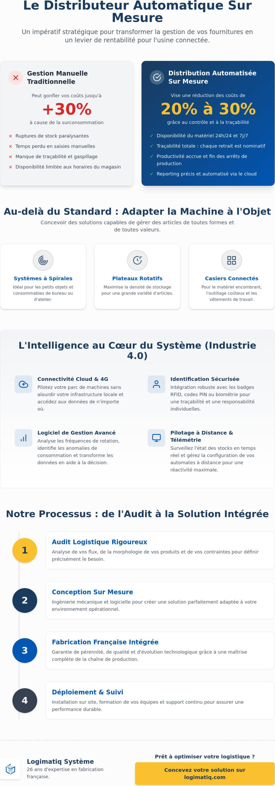 Distributeur automatique sur mesure : Le guide expert pour l’industrie en 2026