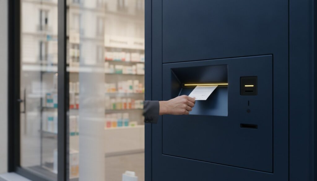 Borne de collecte prescriptions médicales : Le guide complet pour sécuriser votre officine en 2026