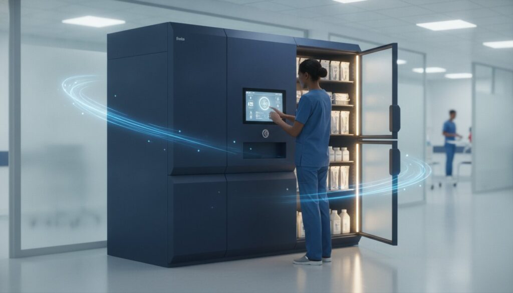 Automate de distribution fournitures médicales : Tendances et enjeux logistiques en 2026